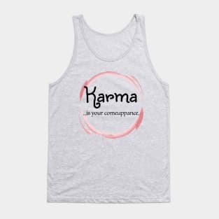 Karma pink Tank Top